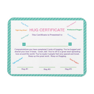 Magnet Flexible Certificat de bisous Bon Comportement Récompense d