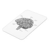 Magnet Flexible Cerveau scientifique (Côté Gauche)