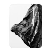 Magnet Flexible Cervin noir et blanc face nord (Vertical)