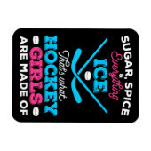 Magnet Flexible C'est de ça que les filles de hockey sont faites (Horizontal)