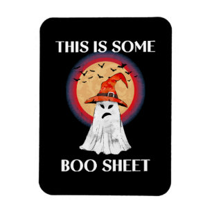 Magnet Flexible C'est du papier de Boo Halloween Fantôme Drôle