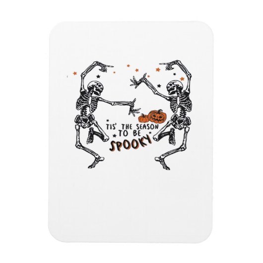 Magnet Flexible C'Est La Saison De Éffrayant Halloween Skeleton Re (Vertical)