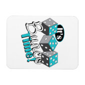 Magnet Flexible C'est l'heure de Bunco ! (Horizontal)