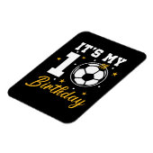 Magnet Flexible C'est mon 10e anniversaire de football dix ans (Côté Gauche)