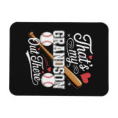 Magnet Flexible C'est mon petit-fils là-bas Baseball (Horizontal)