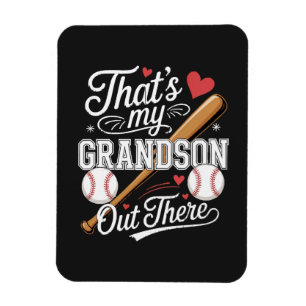 Magnet Flexible C'est mon petit-fils là-bas Baseball