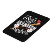 Magnet Flexible C'est mon petit-fils là-bas Baseball (Côté Gauche)