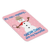 Magnet Flexible C'est NOw Mystery Detective Snowman Pink (Côté Droit)