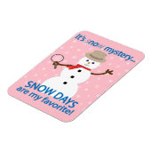 Magnet Flexible C'est NOw Mystery Detective Snowman Pink (Côté Gauche)