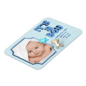 Magnet Flexible C'est un garçon avec photo, information et bébé ou (Côté Gauche)