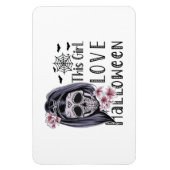 Magnet Flexible Cette fille aime Halloween (Vertical)