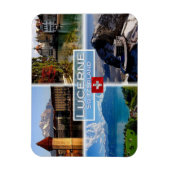 Magnet Flexible CH Suisse - Lucerne - Pont de la Chapelle - Vieux- (Vertical)