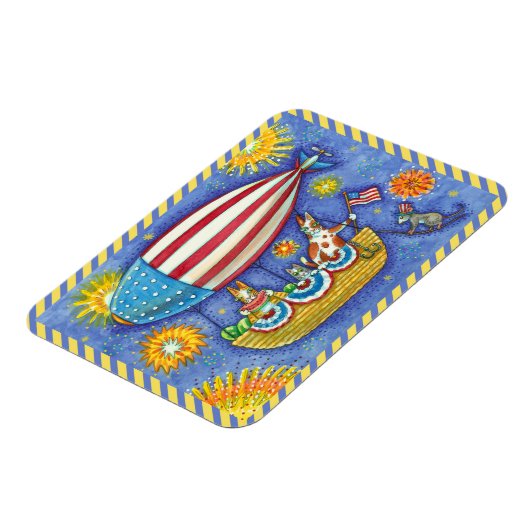 MAGNET FLEXIBLE CHAÎNES ET SOURIS HISS N'FITZ EN 4 JUILLET ZEPPELI (Côté Gauche)