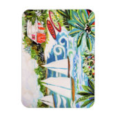 Magnet Flexible Chalet rouge de la Baie II (Vertical)