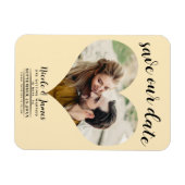 Magnet Flexible Chaleureux Coeur de garde Photo Mariage Enregistre (Horizontal)
