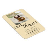 Magnet Flexible Chaleureux garde Enregistrer la date Mariage photo (Côté Droit)