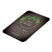 Magnet Flexible Chalkboard Inspiré Botanique Enregistrer La Date (Côté Gauche)