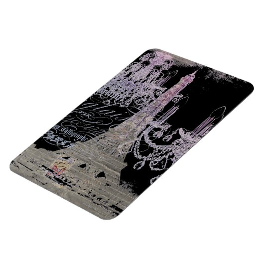 Magnet Flexible chalkboard scripts chandelier paris eiffel tower (Côté Gauche)