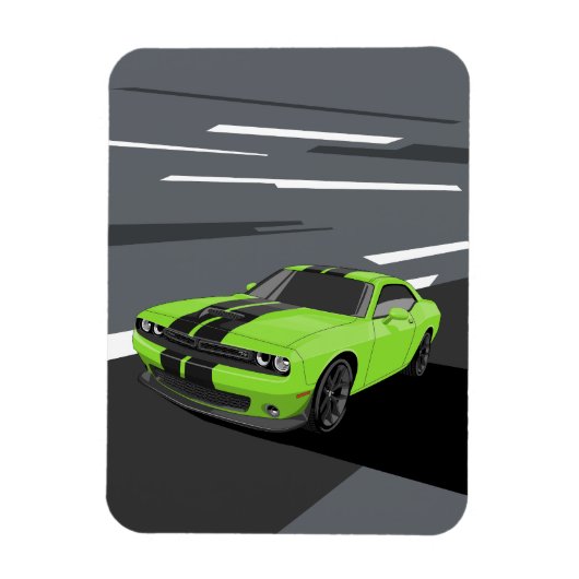 Magnet Flexible Challenger Green (Vertical)