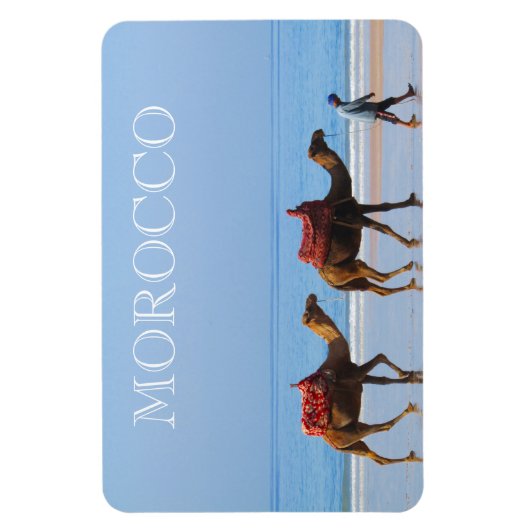 Magnet Flexible chameaux de plage du maroc (Vertical)