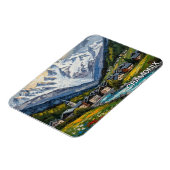 Magnet Flexible Chamonix France Mont Blanc (Côté Gauche)