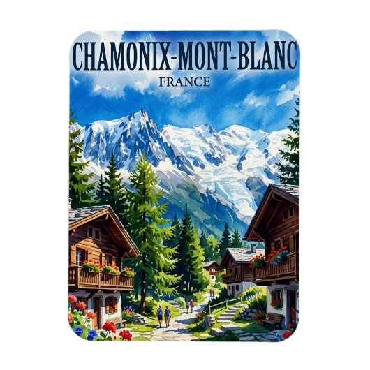 Magnet Flexible Chamonix-Mont-Blanc France (Vertical)