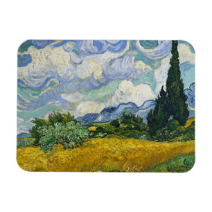 Magnet Flexible Champ de blé avec Cyprès, Vincent van Gogh