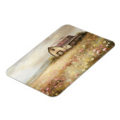 Magnet Flexible Champ de Fleur sauvage rustique blanc de grange fl (Côté Gauche)