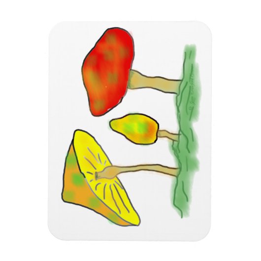 Magnet Flexible Champignons (Vertical)