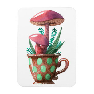 Magnet Flexible Champignons Chasseurs De Champignons En Coupe