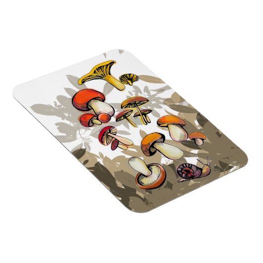 Magnet Flexible champignons sauvages (Côté Droit)