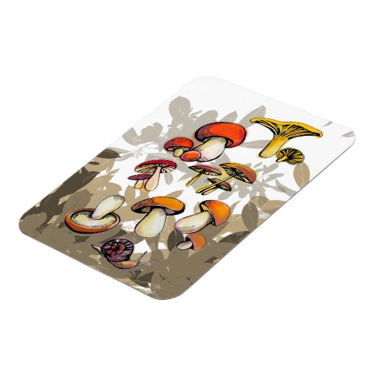 Magnet Flexible champignons sauvages (Côté Gauche)