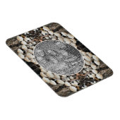 Magnet Flexible Champignons sauvages Cadre naturel Ajouter votre p (Côté Droit)