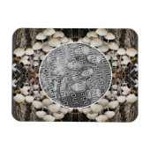 Magnet Flexible Champignons sauvages Cadre naturel Ajouter votre p (Horizontal)
