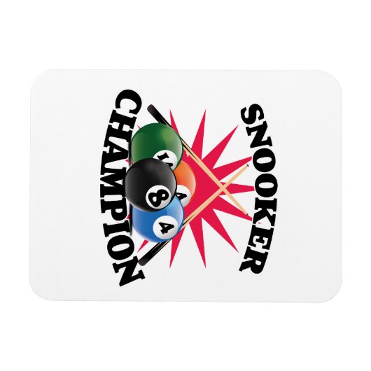 Magnet Flexible Champion de snooker (Horizontal)