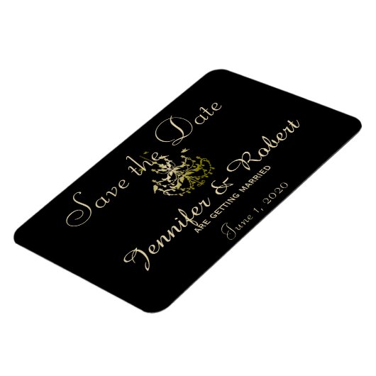 Magnet Flexible Chandeliers d'or Black Posh Wedding Enregistrer la (Côté Gauche)