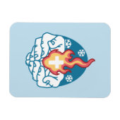 Magnet Flexible Changement du froid, Feu de foi - Chrétien motivat (Horizontal)