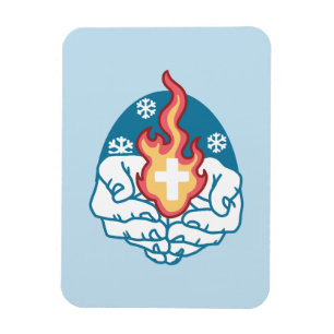 Magnet Flexible Changement du froid, Feu de foi - Chrétien motivat