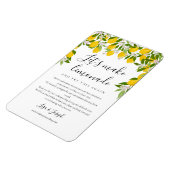 Magnet Flexible Changer la date de mariage reporté verdure citrons (Côté Gauche)