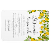 Magnet Flexible Changer la date de mariage reporté verdure citrons (Horizontal)