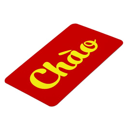 Magnet Flexible Chào / Hello ~ Vietnam / Vietnamien / Tiêt Viêt (Côté Gauche)