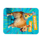 Magnet Flexible Chapeau d'anniversaire Corgi Butt (Horizontal)
