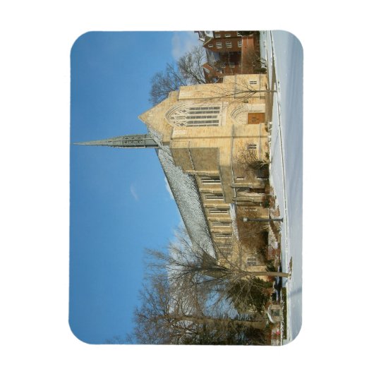 Magnet Flexible Chapelle Harbison en hiver au Grove City College (Vertical)