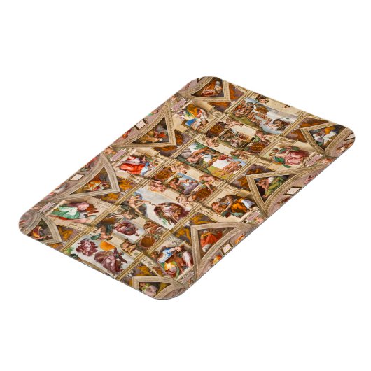 Magnet Flexible Chapelle Sixtine Plafond par Michelangelo Buonarro (Côté Gauche)