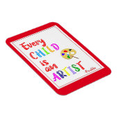 Magnet Flexible Chaque enfant est une citation artistique (Côté Droit)