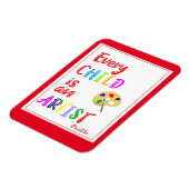 Magnet Flexible Chaque enfant est une citation artistique (Côté Gauche)