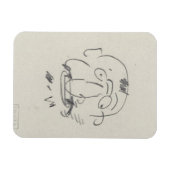 Magnet Flexible Charge de Lautrec par Lui-Meme (crayon sur papier) (Horizontal)