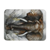 Magnet Flexible Chargement des éléphants africains  (Horizontal)