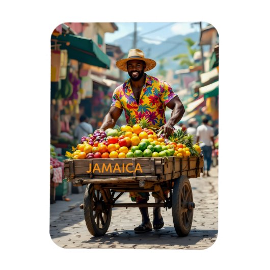 Magnet Flexible chariot à pousser jamaïcain (Vertical)