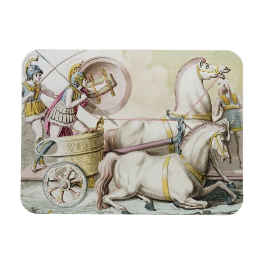 Magnet Flexible Charioteers romains, de 'Costumi dei Romani', engr (Horizontal)